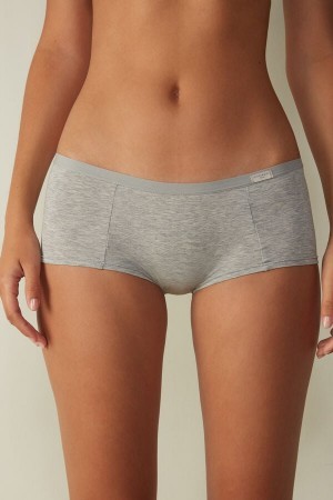 Intimissimi Bomulds Boyshorts Grå | ADKWC94998